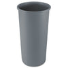 Rubbermaid Untouchable Waste Container, Round, Plastic, 22 gal, Gray