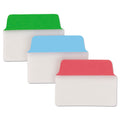 Avery Ultra Tabs Repositionable Tabs, Standard: 2" x 1.5", 1/5-Cut, Assorted Colors (Blue, Green and Red), 24/Pack