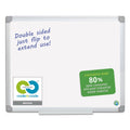 MasterVision Earth Easy-Clean Dry Erase Board, White/Silver, 24x36