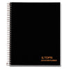 TOPS JEN Action Planner, 1 Subject, Narrow Rule, Black Cover, 8.5 x 6.75, 84 Sheets