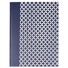 Universal Casebound Hardcover Notebook, 1 Subject, Wide/Legal Rule, Dark Blue/White Cover, 10.25 x 7.63, 150 Sheets