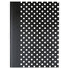 Universal Casebound Hardcover Notebook, 1 Subject, Wide/Legal Rule, Black/White Cover, 10.25 x 7.63, 150 Sheets