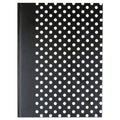 Universal Casebound Hardcover Notebook, 1 Subject, Wide/Legal Rule, Black/White Cover, 10.25 x 7.63, 150 Sheets