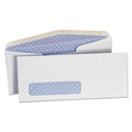 Universal Open-Side Security Tint Business Envelope, 1 Window, #10, Commercial Flap, Gummed Closure, 4.13 x 9.5, White, 500/Box