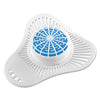 OdoBan Urinal Screen with Non-Para Deodorizer Block, Cherry Scent, White/Pink, 12/Carton