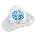 OdoBan Urinal Screen with Non-Para Deodorizer Block, Cherry Scent, White/Pink, 12/Carton