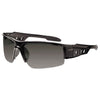 ergodyne Skullerz Dagr Safety Glasses, Black Frame/Smoke Lens, Nylon/Polycarb