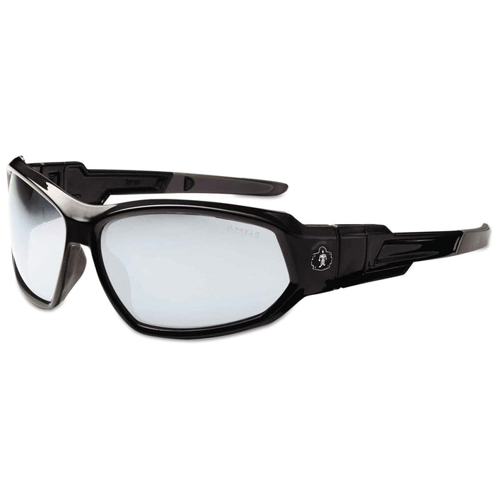 ergodyne Skullerz Loki Safety Glasses/Goggles, Black Frame/In/Outdoor Lens,Nylon/Polycarb