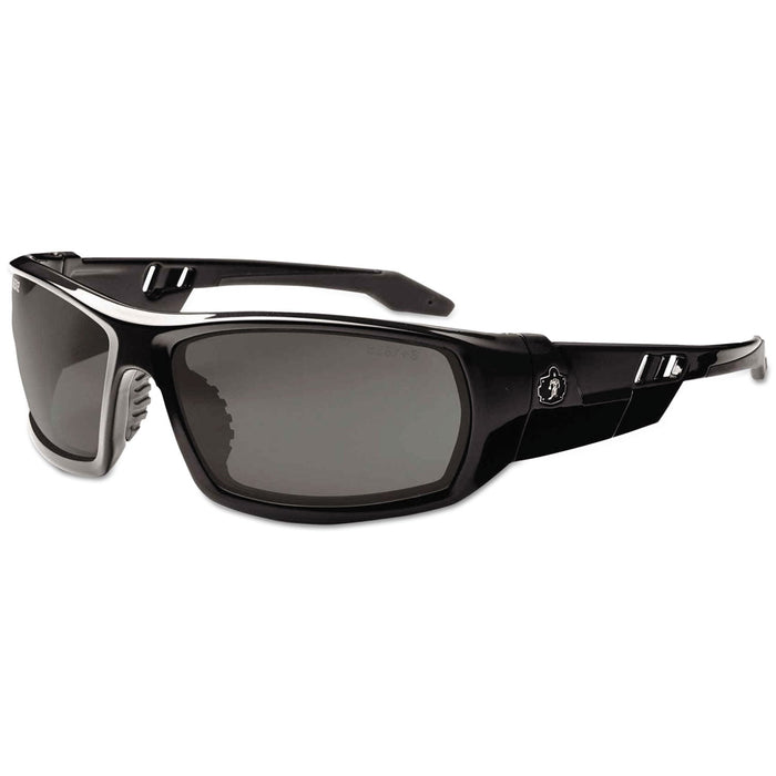 ergodyne Skullerz Odin Safety Glasses, Black Frame/Smoke Lens, Nylon/Polycarb