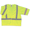 ergodyne GloWear 8310HL Type R Class 3 Economy Mesh Vest, 2X-Large to 3X-Large, Lime