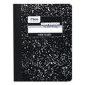 Mead Composition Book, Wide/Legal Rule, Black Cover, 9.75 x 7.5, 100 Sheets