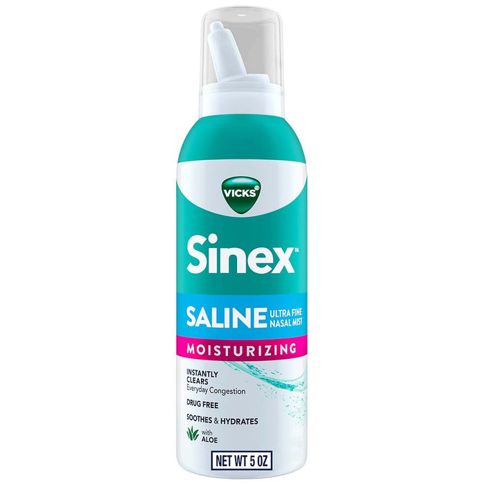 Vicks Sinex Saline Ultra Fine Nasal Mist Spray With Aloe, 5 Oz by Pasteur Pharmacy