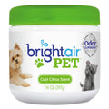 BRIGHT Air Pet Odor Eliminator, Cool Citrus, 14 oz Jar, 6/Carton