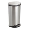 Safco Step-On Medical Receptacle, 7.5 gal, Stainless Steel