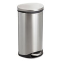 Safco Step-On Medical Receptacle, 7.5 gal, Stainless Steel