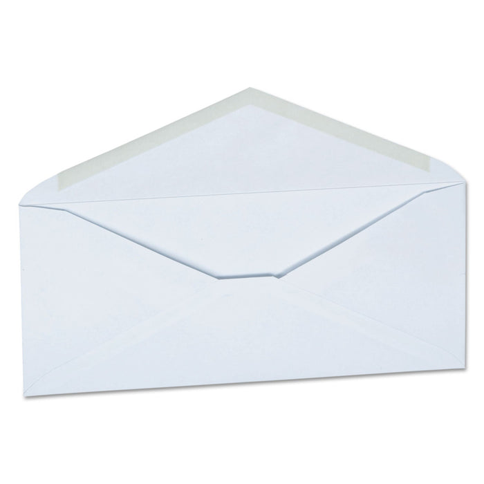 Universal Open-Side Business Envelope, #10, Monarch Flap, Gummed Closure, 4.13 x 9.5, White, 250/Carton