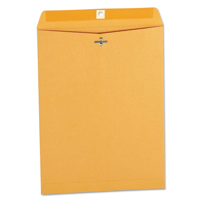 Universal Kraft Clasp Envelope, #12 1/2, Square Flap, Clasp/Gummed Closure, 9.5 x 12.5, Brown Kraft, 100/Box