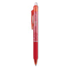 Pilot FriXion Clicker Erasable Gel Pen, Retractable, Extra-Fine 0.5 mm, Red Ink, Red Barrel, Dozen