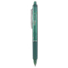 Pilot FriXion Clicker Erasable Gel Pen, Retractable, Fine 0.7 mm, Green Ink, Green Barrel, Dozen