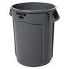 Rubbermaid Round Brute Container, Plastic, 32 gal, Gray