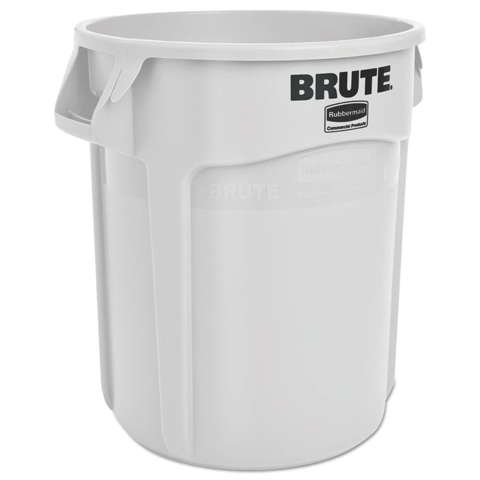 Rubbermaid Round Brute Container, Plastic, 20 gal, White