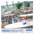Kimtech Surface Sanitizer Wipe, 12 x 12, Unscented, White, 30/Canister