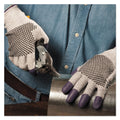 KleenGuard G60 Purple Nitrile Gloves, 230 mm Length, Medium/Size 8, Black/White, Pair