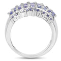 2.35 Carat Genuine Tanzanite .925 Sterling Silver Ring by Bids.com