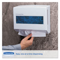 Kimberly-Clark Professional* Scottfold Compact Towel Dispenser, 10.75 x 4.75  x 9, Pearl White