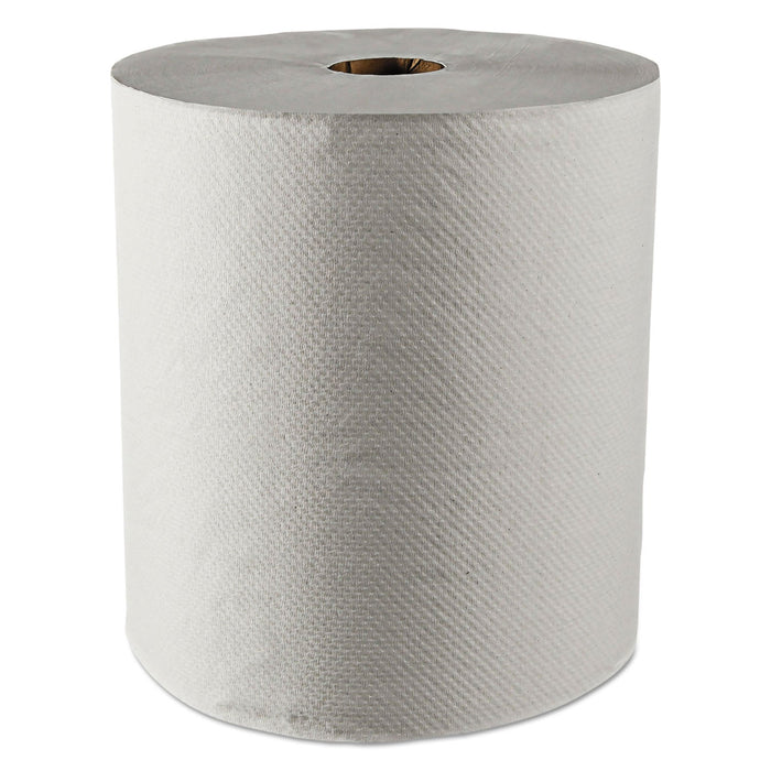Scott Essential 100% Recycled Fiber Hard Roll Towel, 1.5" Core, 8" x 800 ft, White, 12/Carton