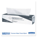 Kimtech Precision Wiper, POP-UP Box, 1-Ply, 14.7 x 16.6 White, 144/Box