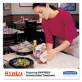 WypAll X80 Foodservice Towel, Kimfresh Antimicrobial Hydroknit, 12.5 x 23.5, White/Blue Stripe, 150/Carton