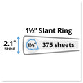 Avery Durable View Binder with DuraHinge and Slant Rings, 3 Rings, 1.5" Capacity, 11 x 8.5, White