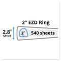 Avery Durable View Binder with DuraHinge and EZD Rings, 3 Rings, 2" Capacity, 11 x 8.5, Black, (9500)