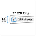 Avery Heavy-Duty Non-View Binder with DuraHinge and One Touch EZD Rings, 3 Rings, 1" Capacity, 11 x 8.5, Blue