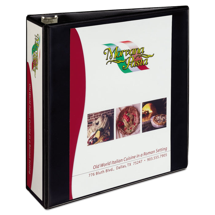 Avery Heavy-Duty Non Stick View Binder with DuraHinge and Slant Rings, 3 Rings, 3" Capacity, 11 x 8.5, Black, (5600)