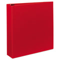Avery Heavy-Duty Non-View Binder with DuraHinge and One Touch EZD Rings, 3 Rings, 2" Capacity, 11 x 8.5, Red