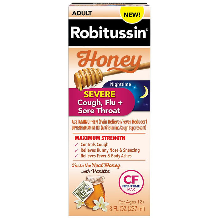Robitussin Adult Max Strength Severe Night Honey by Pasteur Pharmacy
