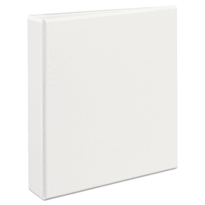 Avery Durable View Binder with DuraHinge and EZD Rings, 3 Rings, 1.5" Capacity, 11 x 8.5, White, (9401)