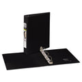 Avery Mini Size Durable View Binder with Round Rings, 3 Rings, 1" Capacity, 8.5 x 5.5, Black