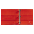 Avery Heavy-Duty Non-View Binder with DuraHinge, Locking One Touch EZD Rings and Thumb Notch, 3 Rings, 5" Capacity, 11 x 8.5, Red