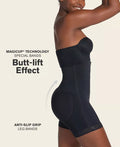 Leonisa Womens Firm Tummy Control Shaper Strapless Shorts with Butt Lifter by Vanessa Jane