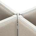 HON Verse Quick Connect 180 Degree Connecting Hardware, Gray, 2/Pack