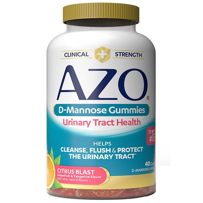 AZO D-Mannose Urinary Tract Health Gummies Citrus Blast by Pasteur Pharmacy