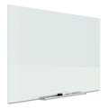 Quartet InvisaMount Magnetic Glass Marker Board, Frameless, 39" x 22", White Surface