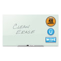 Quartet InvisaMount Magnetic Glass Marker Board, Frameless, 50" x 28", White Surface