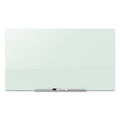 Quartet InvisaMount Magnetic Glass Marker Board, Frameless, 39" x 22", White Surface