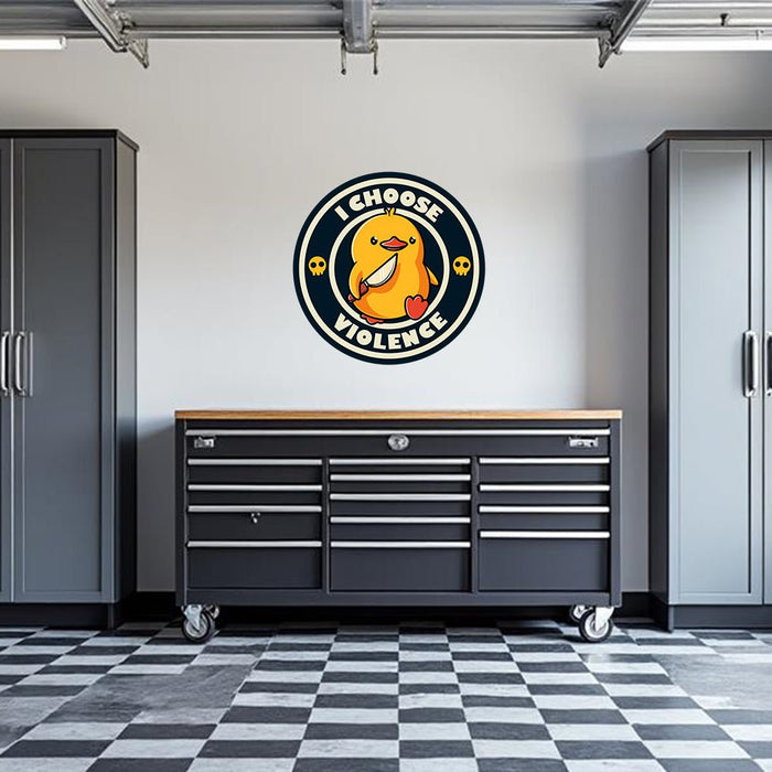 I Choose Violence Garage Wall Decal by Armed American Supply