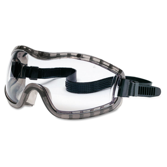 MCR Stryker Safety Goggles, Chemical Protection, Black Frame
