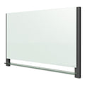 Quartet Evoque Magnetic Glass Marker Board with Black Aluminum Frame, 74 x 42, White